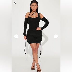 Fashion Nova cool girl mini dress black size M